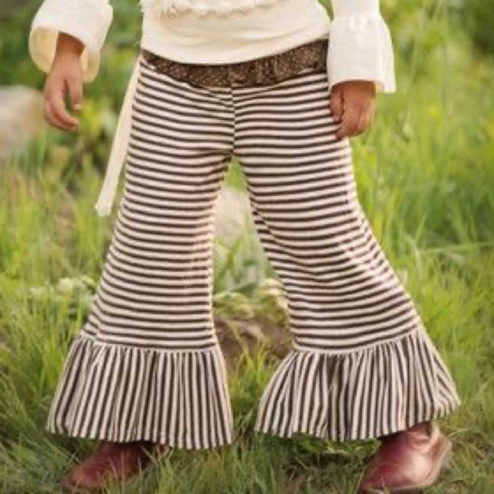 Persnickety Bell Pant Brown Stripe